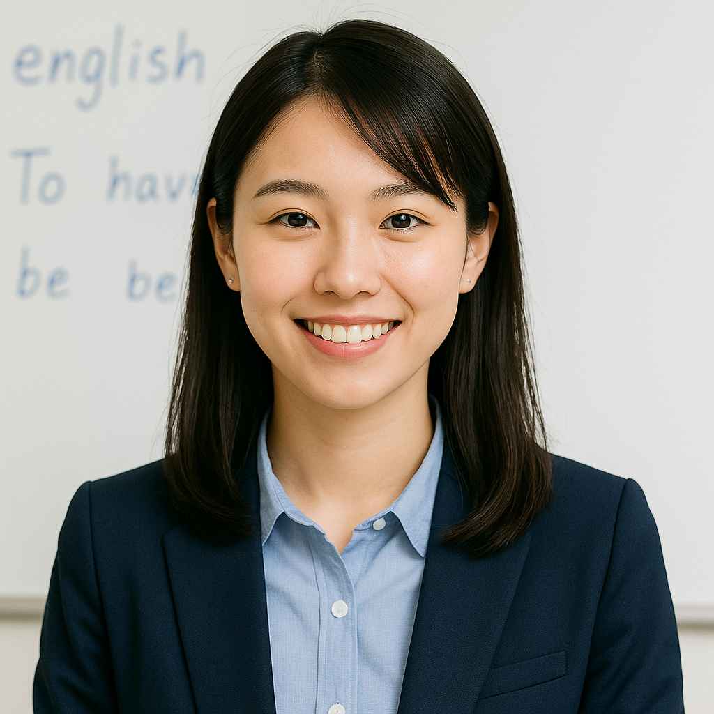 英語を担当する井上美咲講師のプロフィール写真