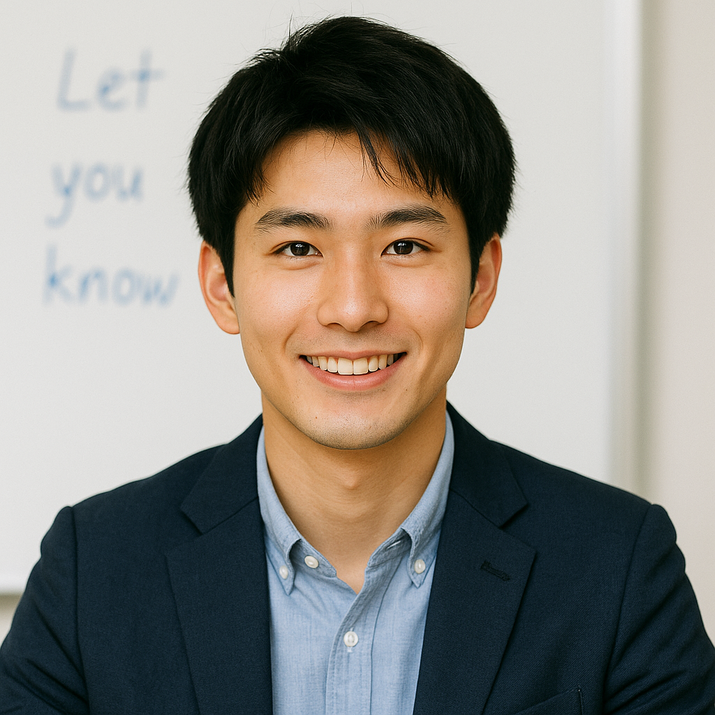 国語を担当する田中健講師のプロフィール写真